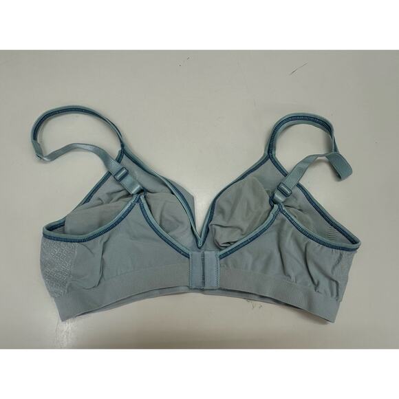 Barley There Womens Bra Size Large Blue Wireless Unpadded - Picture 5 of 9